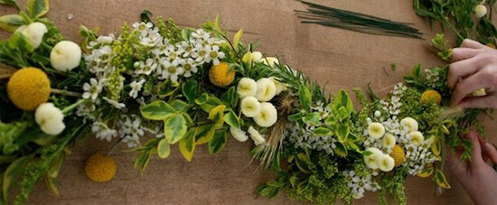 Ideas para decorar tu boda con guirnaldas de flores
